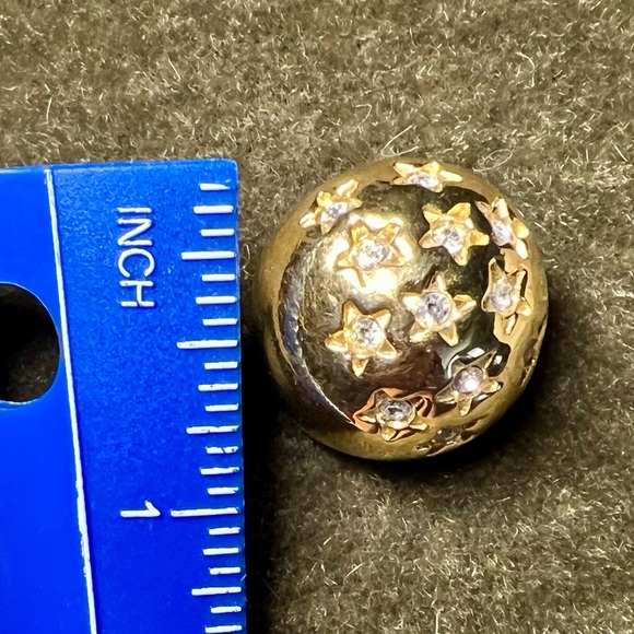 SWAROVSKI (signed) STARS CLIP EARRINGS - Picture 3 of 4